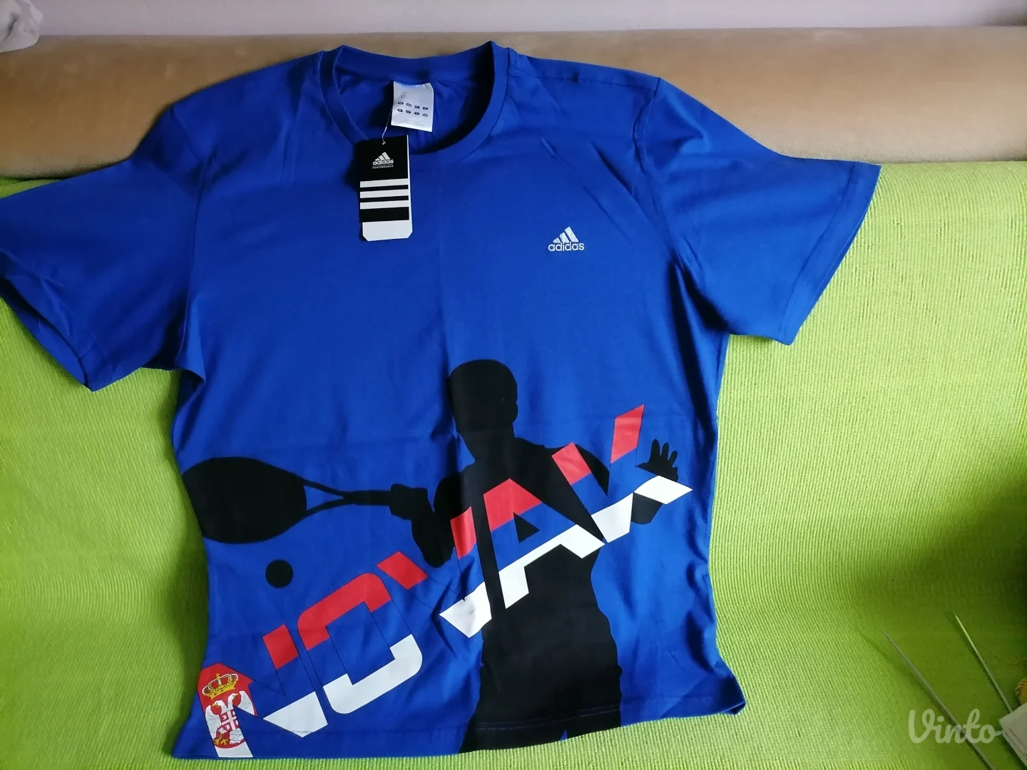 Adidas pamučna majica Novak nova sa etiketom  L