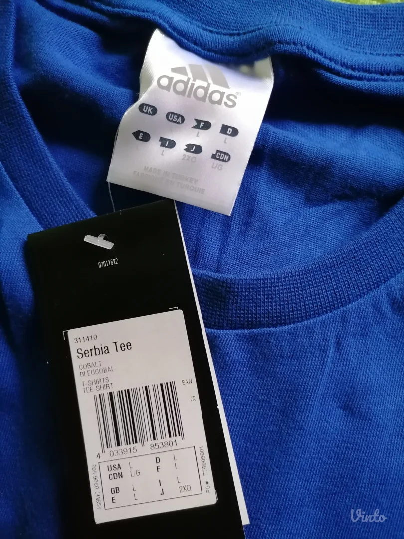 Adidas pamučna majica Novak nova sa etiketom  L