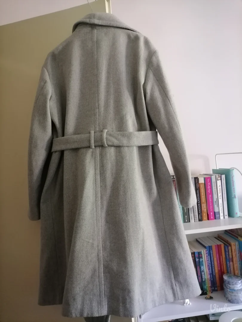 Sivi vuneni kaput Mango   L