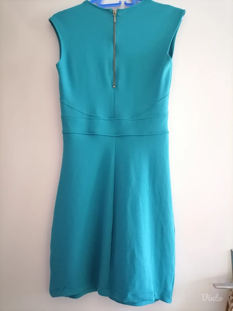 Tirkizna uska mini haljinica Bershka L