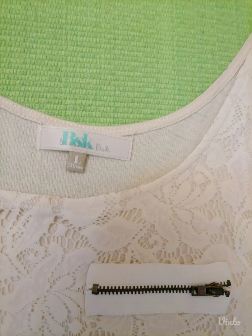 Čipkasta majica Bershka  L