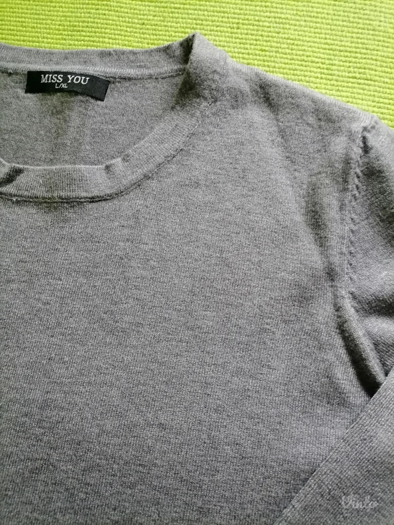 NOV sivi džemperić L/XL