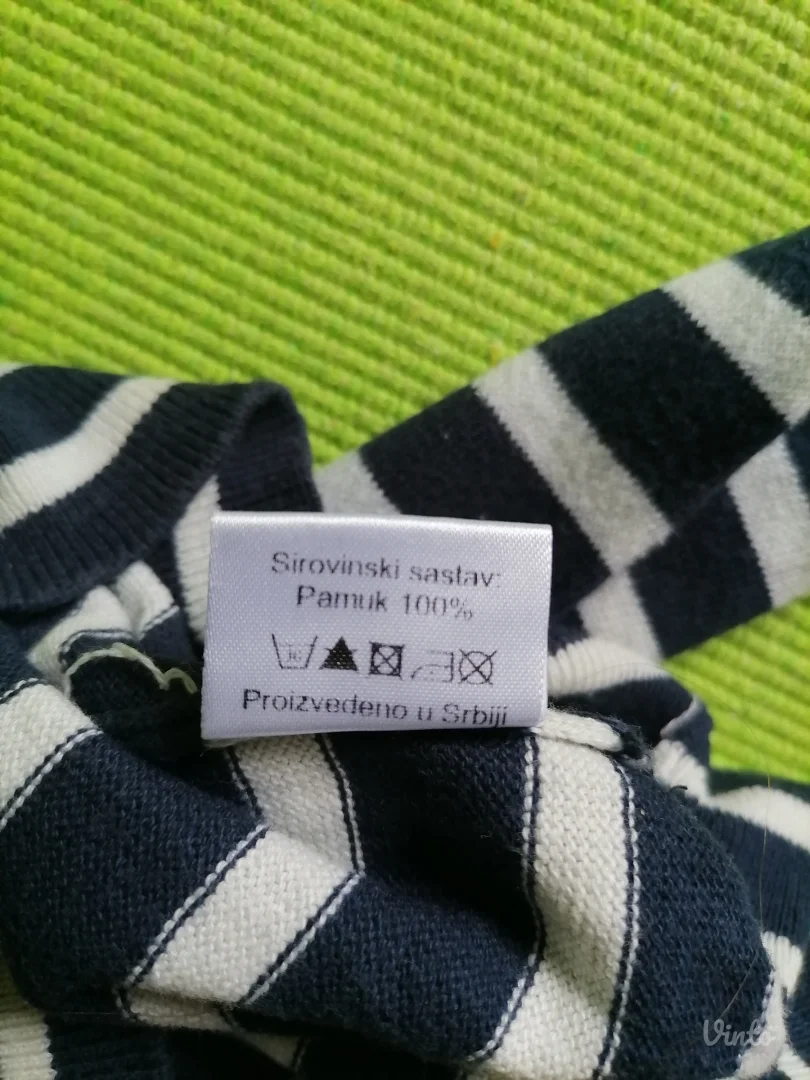 PrugastI duži pamučni džemper  SHOOTER  XL