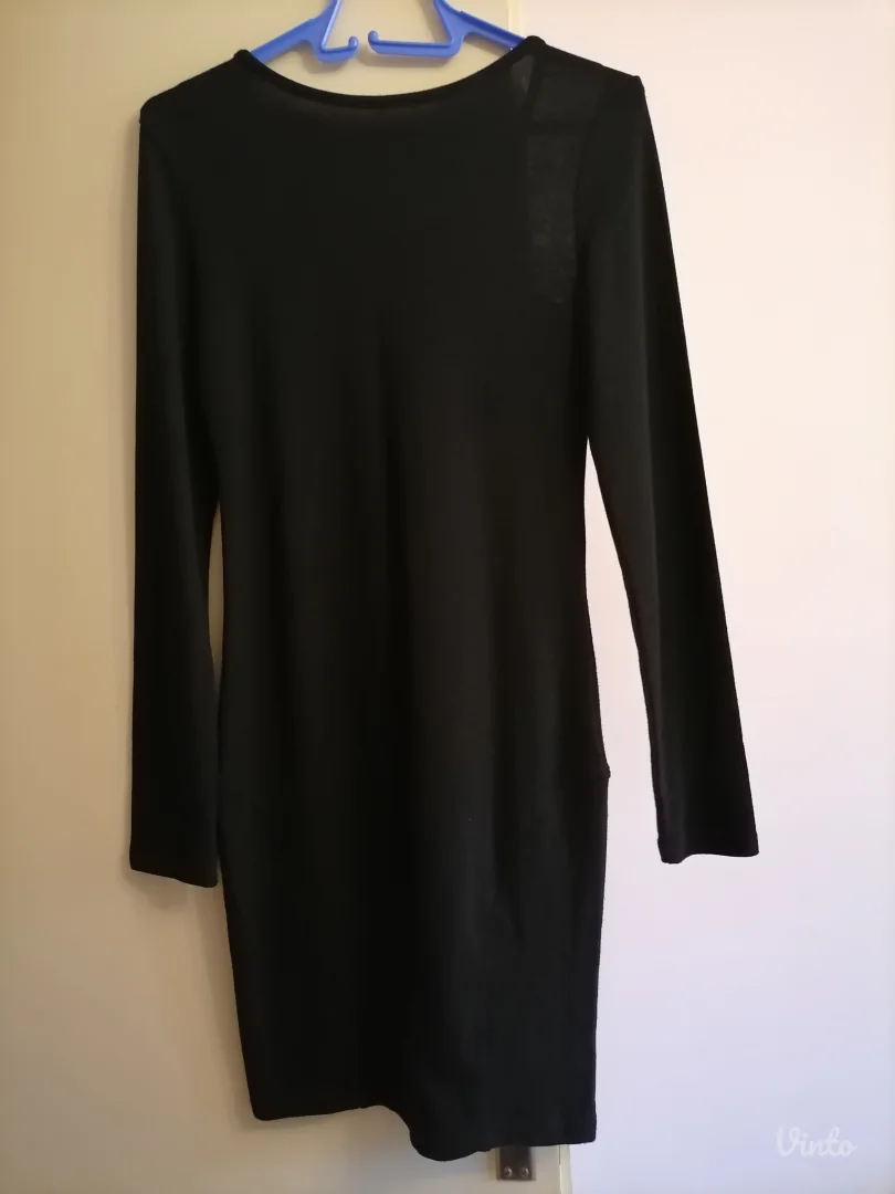 Nova crna haljina trikotaža M