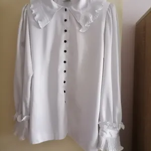 Vintage bela svečana bluza MK Rudnik 44