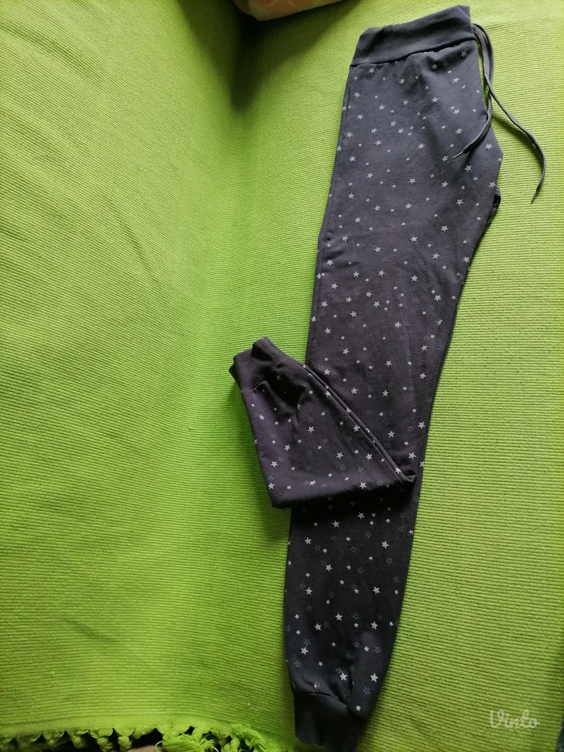 Sive helanke sa belim zvezdicama XXL