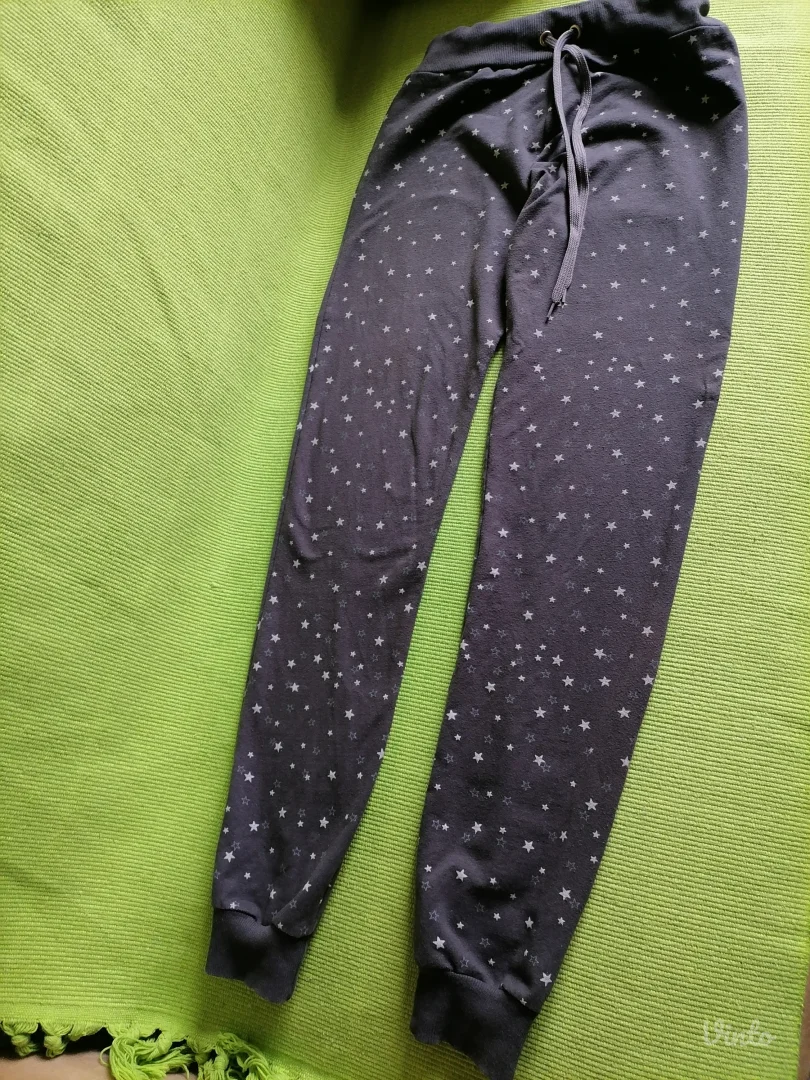 Sive helanke sa belim zvezdicama XXL