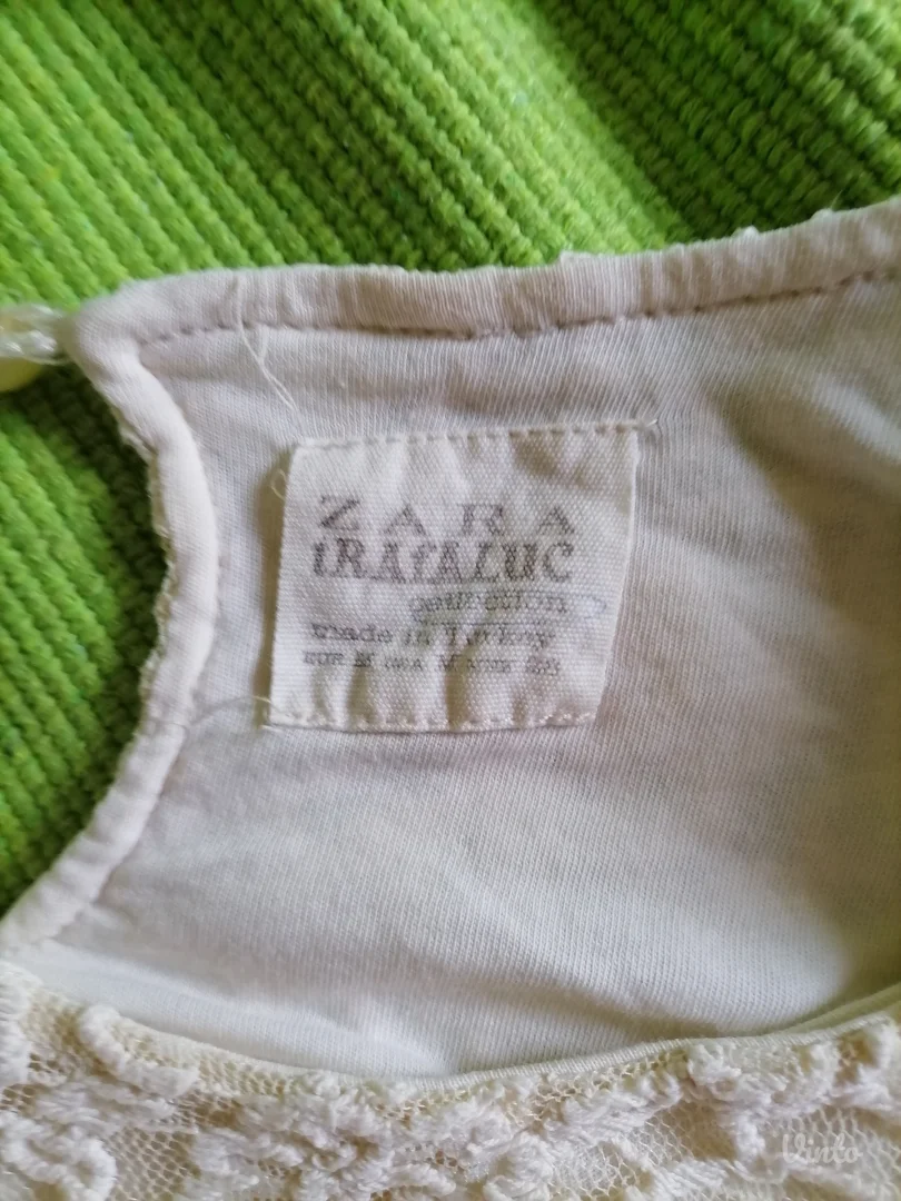 Bež čipkasta haljina Zara M