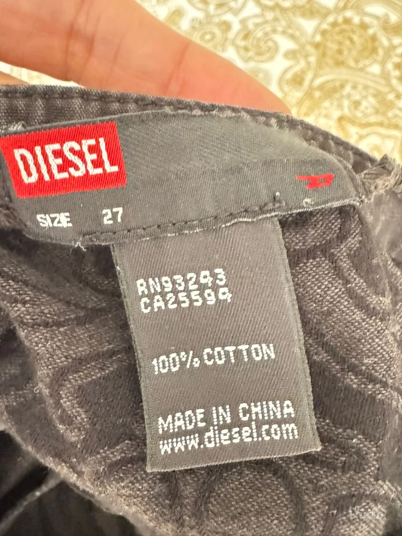 Vintage DIESEL asimetricna suknja sa patchwork dizajnom