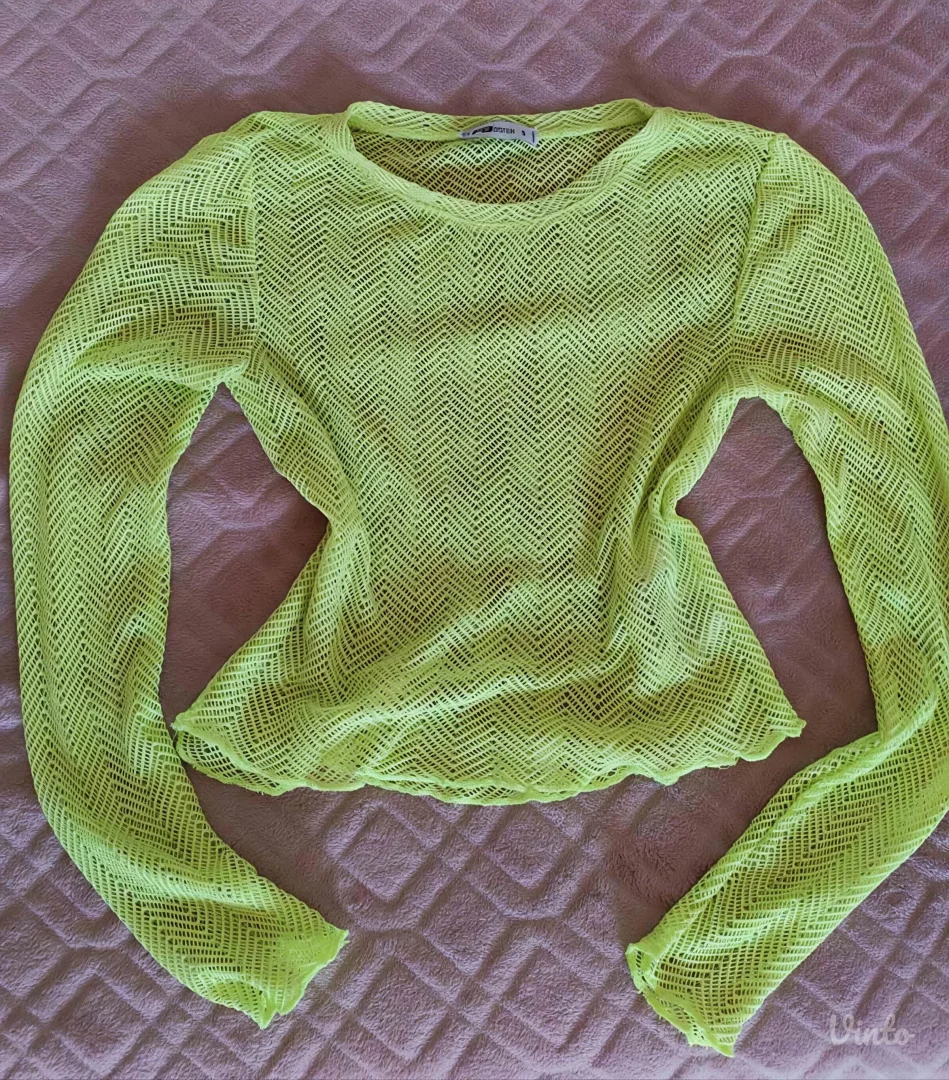 Zelena rupičasta bluza