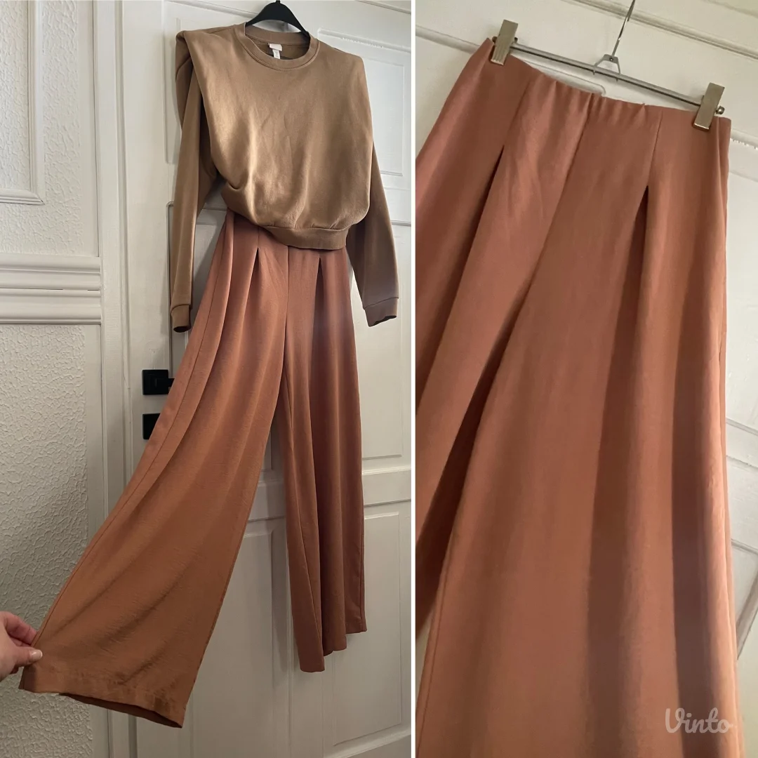 ZARA-Fantasticne siroke pantalone XS/S/M