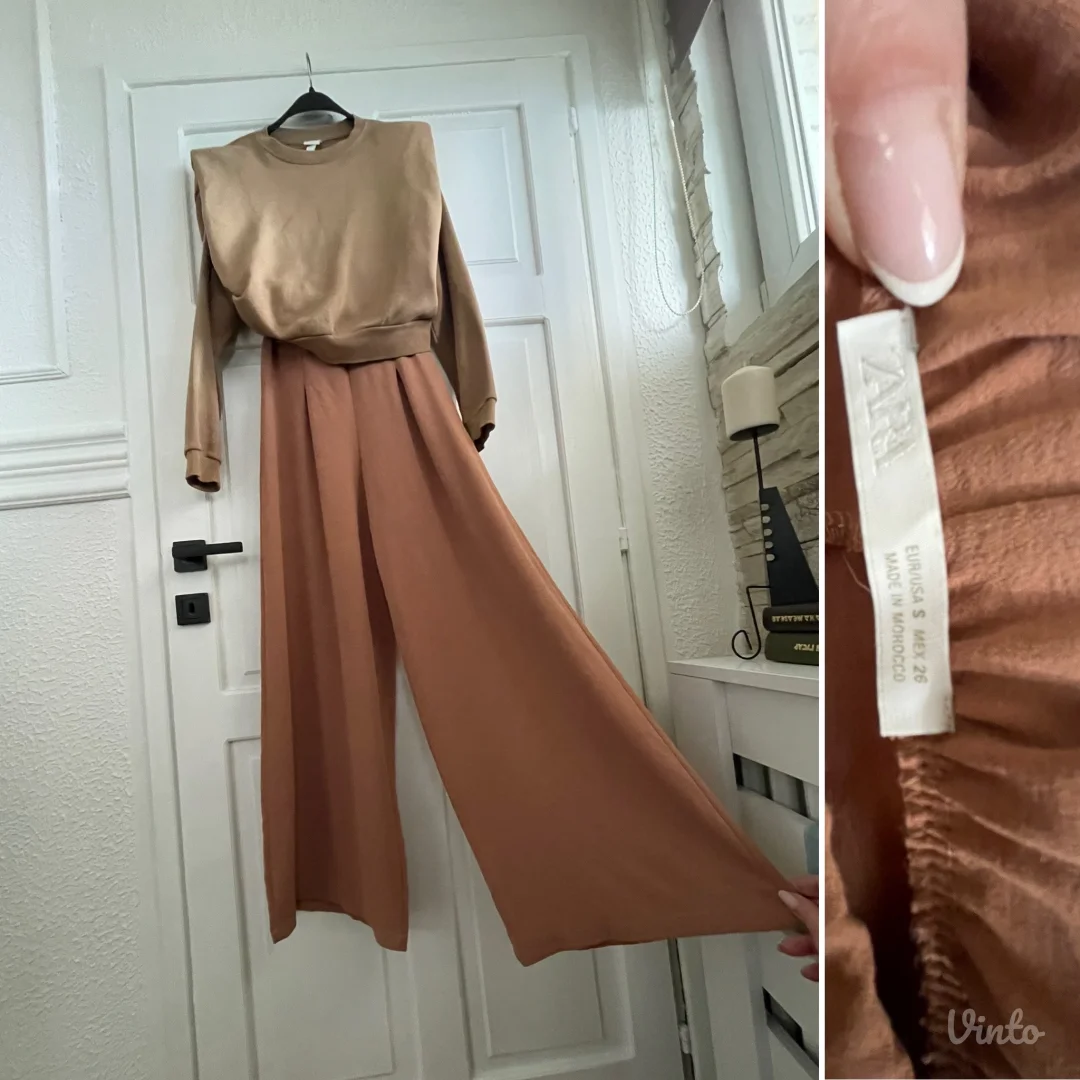 ZARA-Fantasticne siroke pantalone XS/S/M