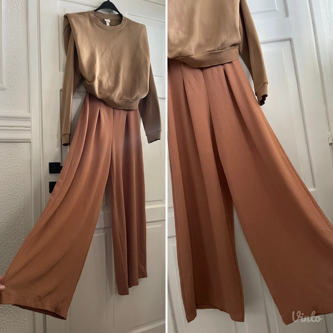 ZARA-Fantasticne siroke pantalone XS/S/M