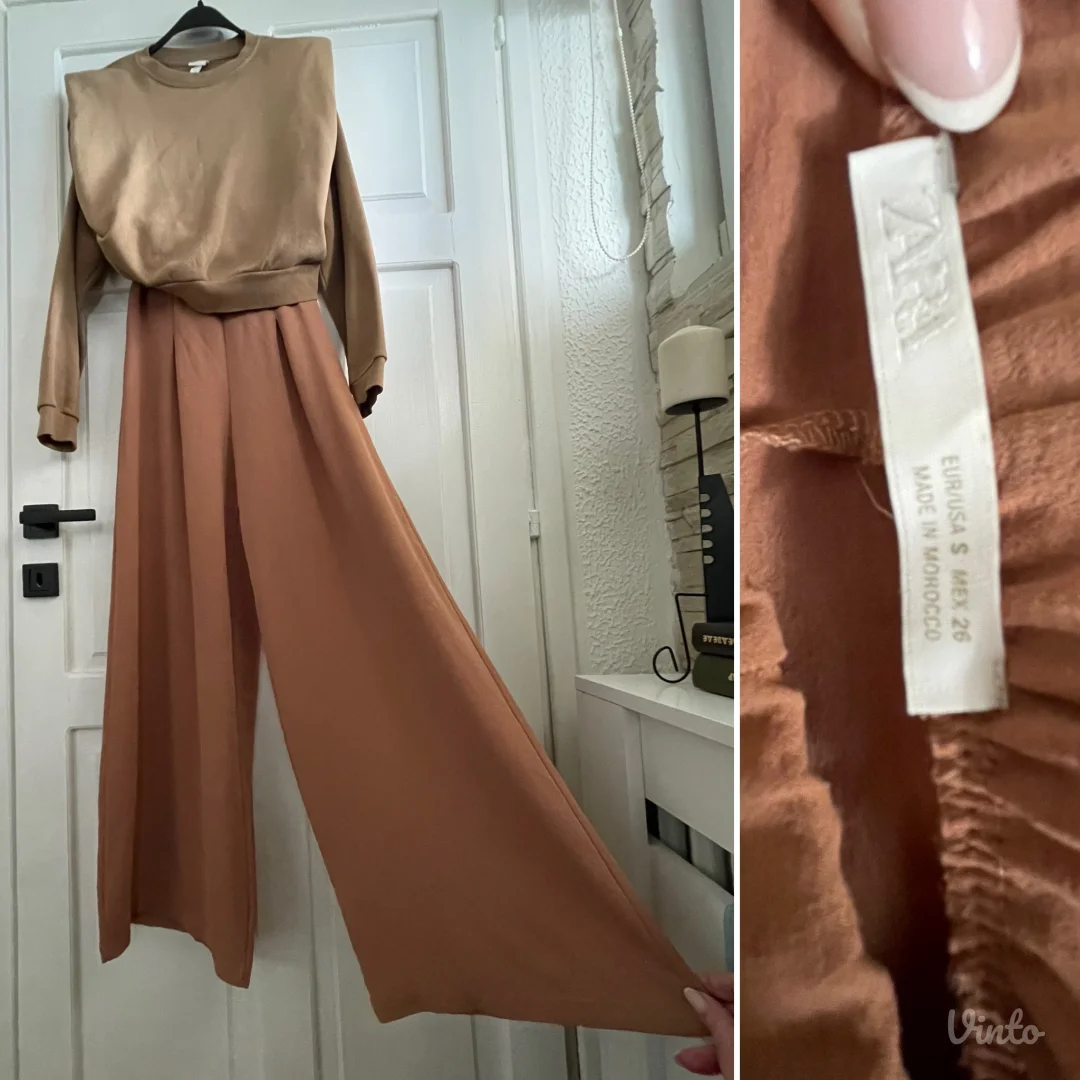 ZARA-Fantasticne siroke pantalone XS/S/M