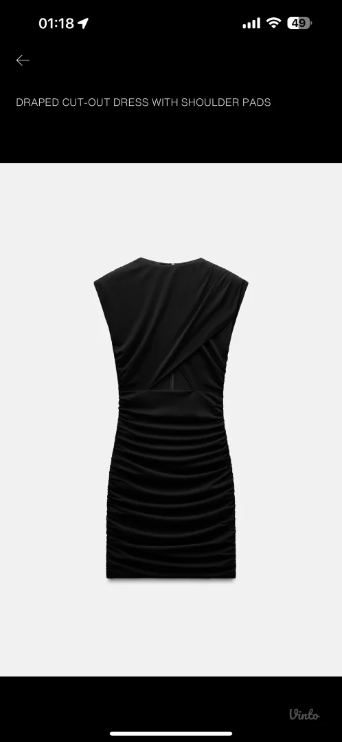 ZARA mala crna haljina XS