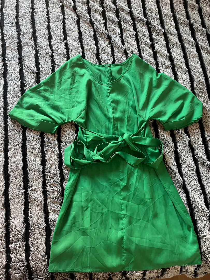 SHEIN zelena mini haljina