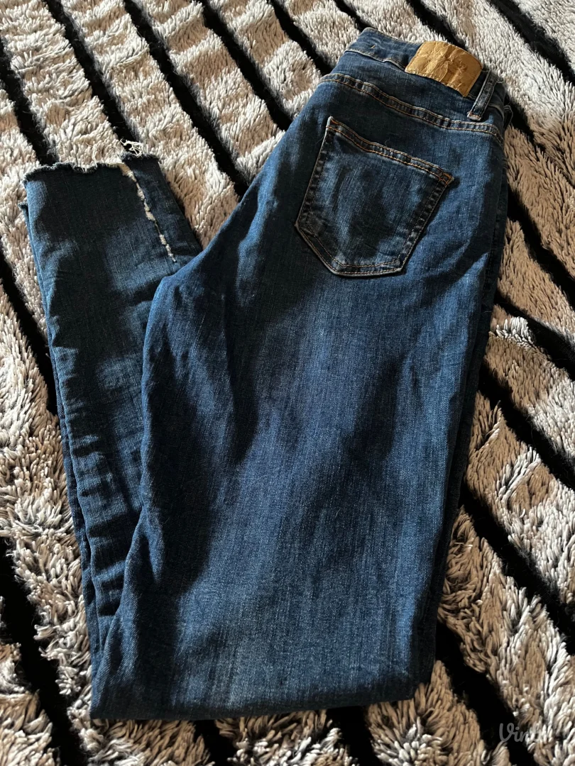 High waist skinny farmerke