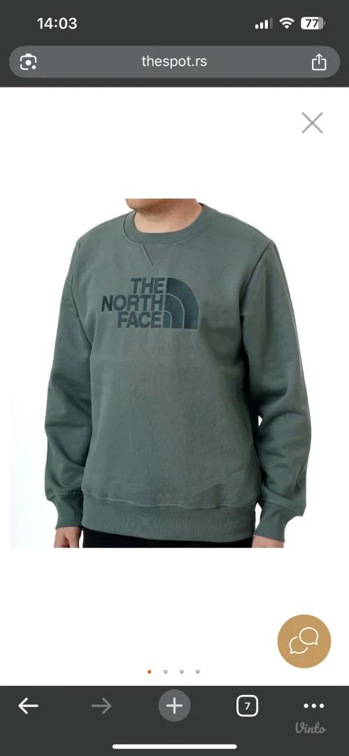 THE NORTH FACE DUKS M DREW PEAK CREW ZA MUSKARCE
