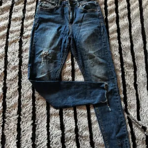 High waist skinny farmerke