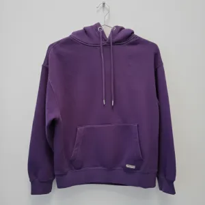 Pull&Bear topao, ljubičasti duks sa kapuljačom