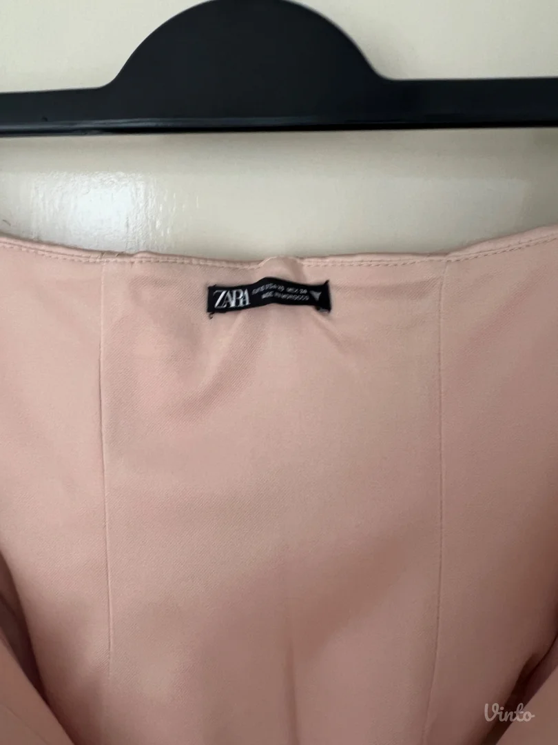 Zara satenski korset sampanjac boje