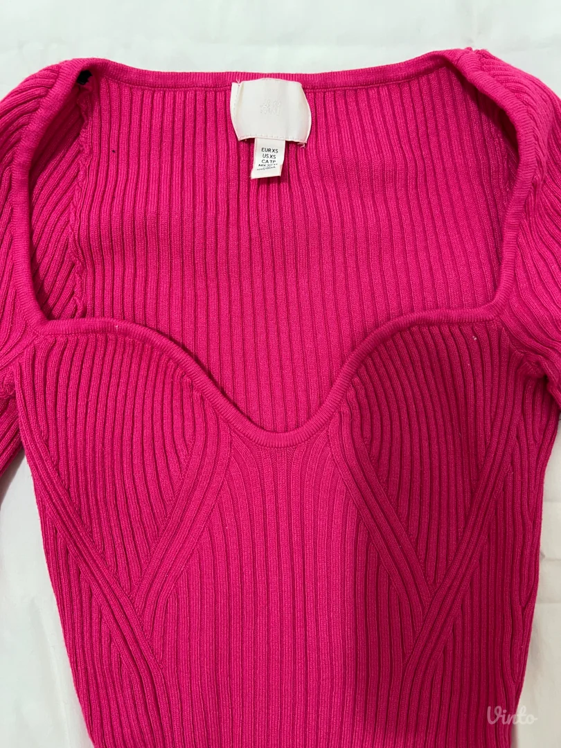 H&M bluza rebrasto pletivo