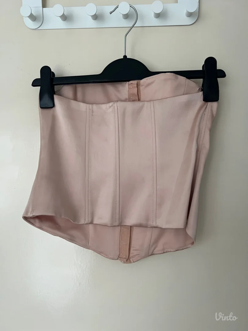 Zara satenski korset sampanjac boje