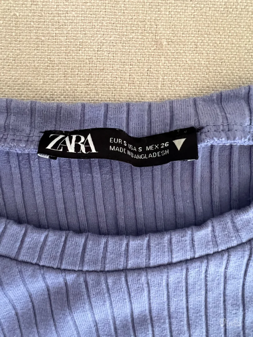Zara komplet-crop bluza i suknja