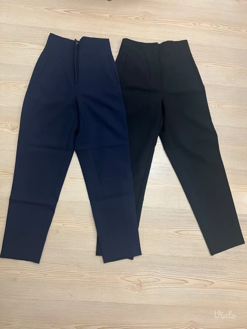 Zara pantalone visokog struka u više boja