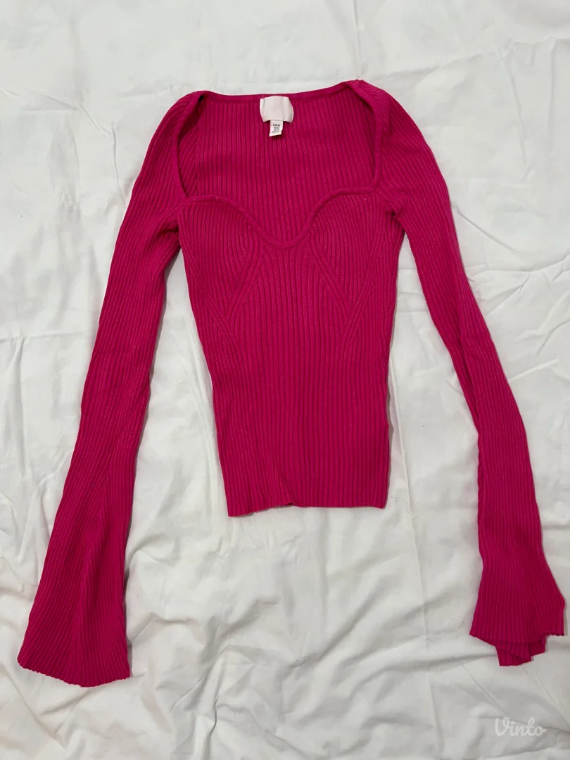 H&M bluza rebrasto pletivo