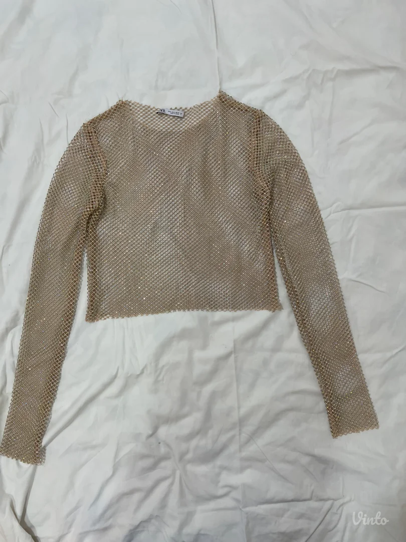 Zara -zlatni top sa cirkonima