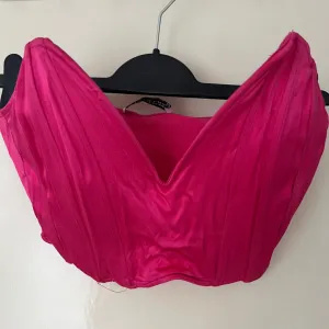 Zara satenski korset - pink boje