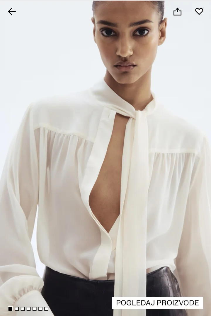 H&M bluza na vezivanje