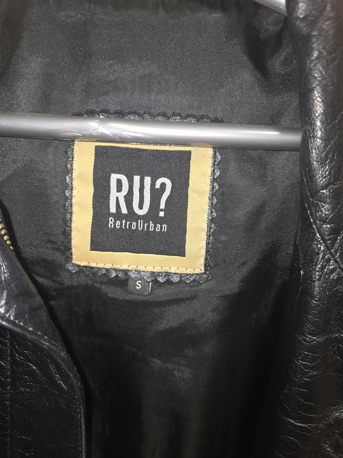 Kožna crna jakna Retro urban