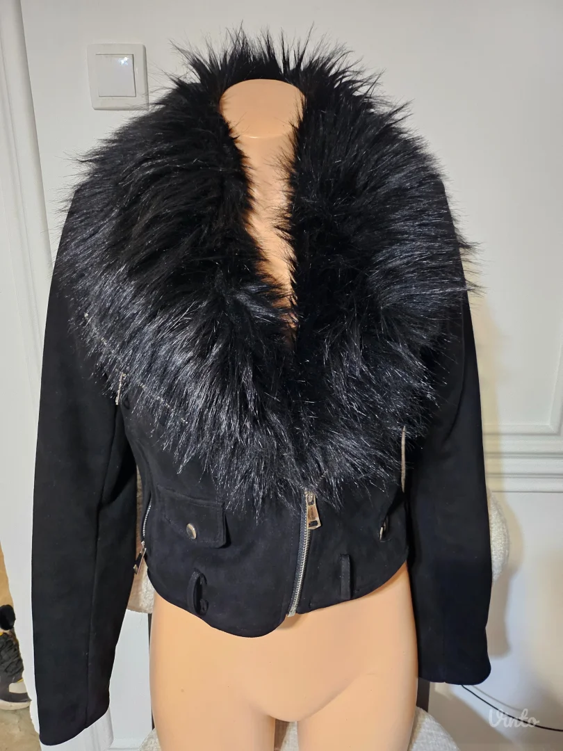 Zenska zimska jakna sa krznom