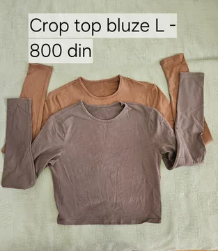 Crop top bluze