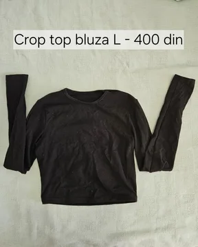 Crop top bluza
