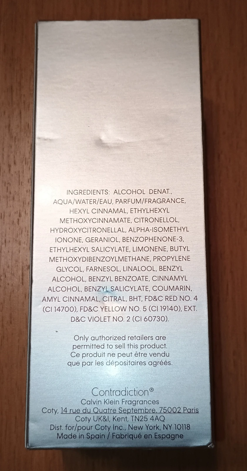 Calvin Klein Contradiction edp 100ml