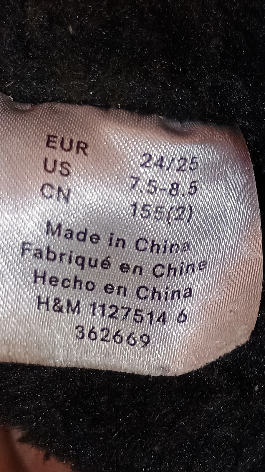 Čizme H&M tople br. 24/25