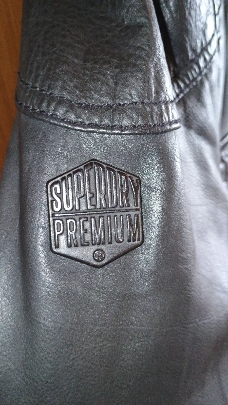 SUPERDRY Premium kožna jakna vel. L - ORIGINAL