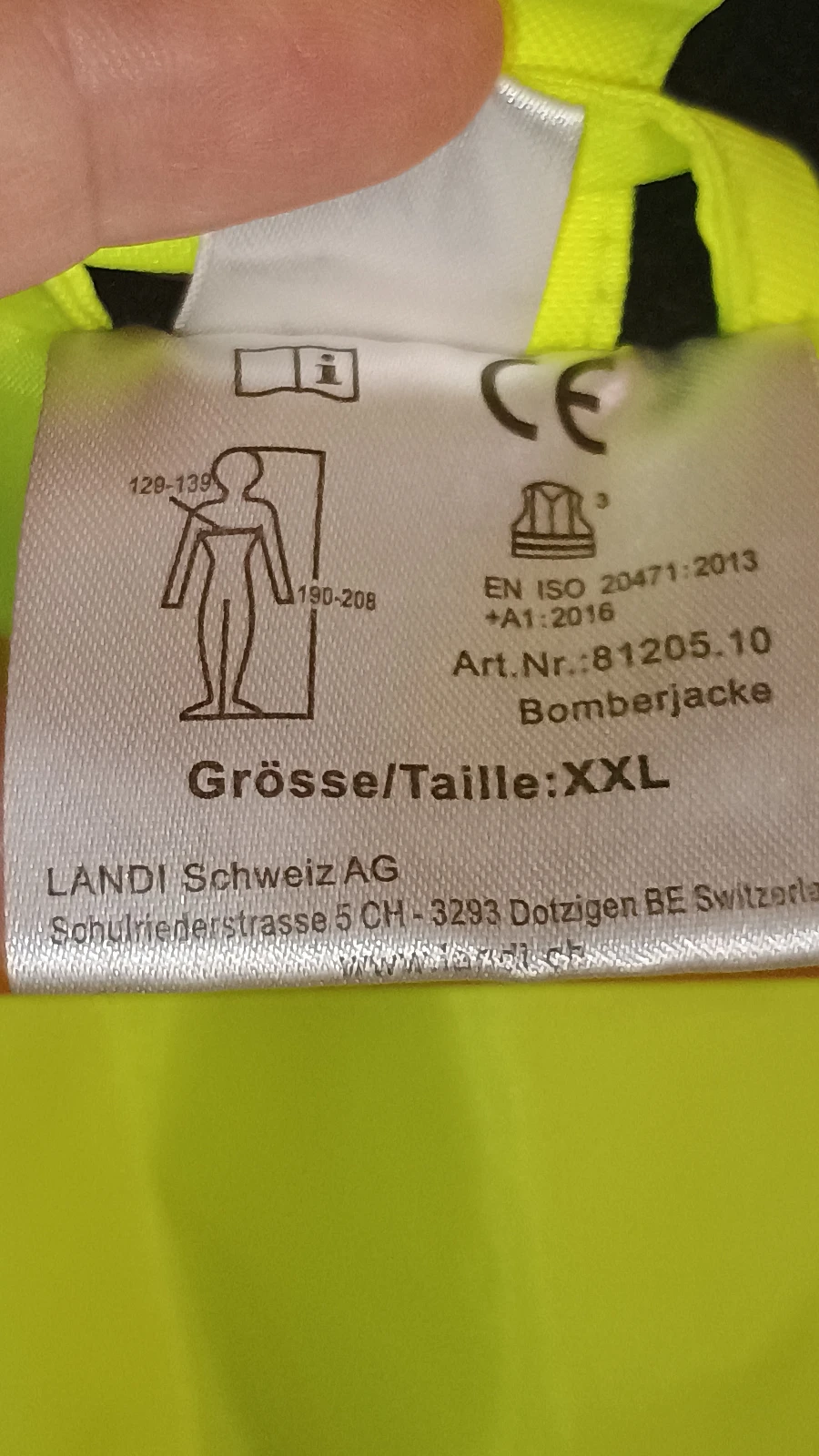 Radna jakna Landi Hi-Viz termo vel. 2XL
