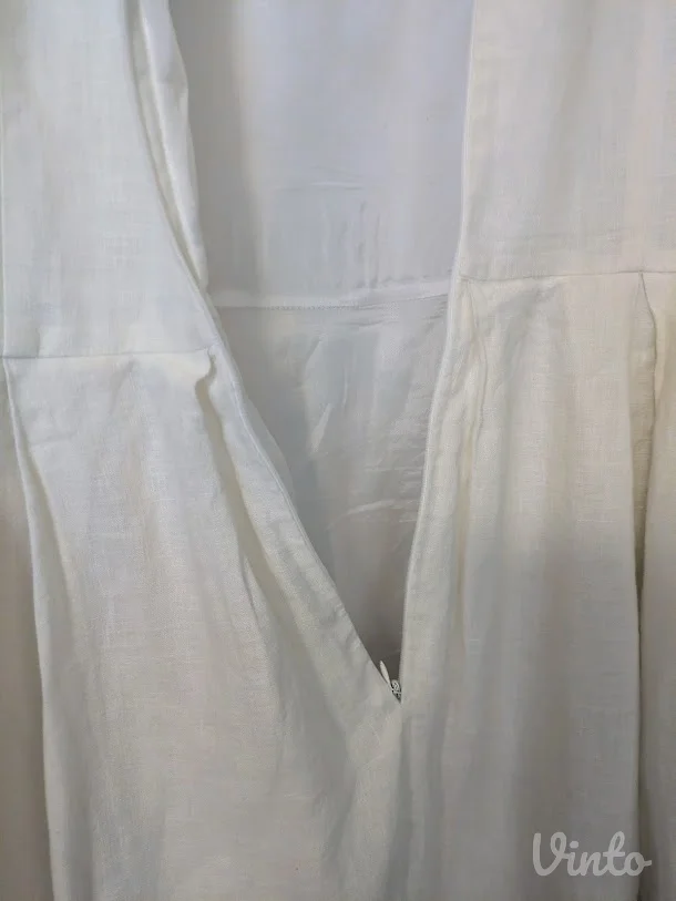 Lanena haljina MONA – bela, broj 40