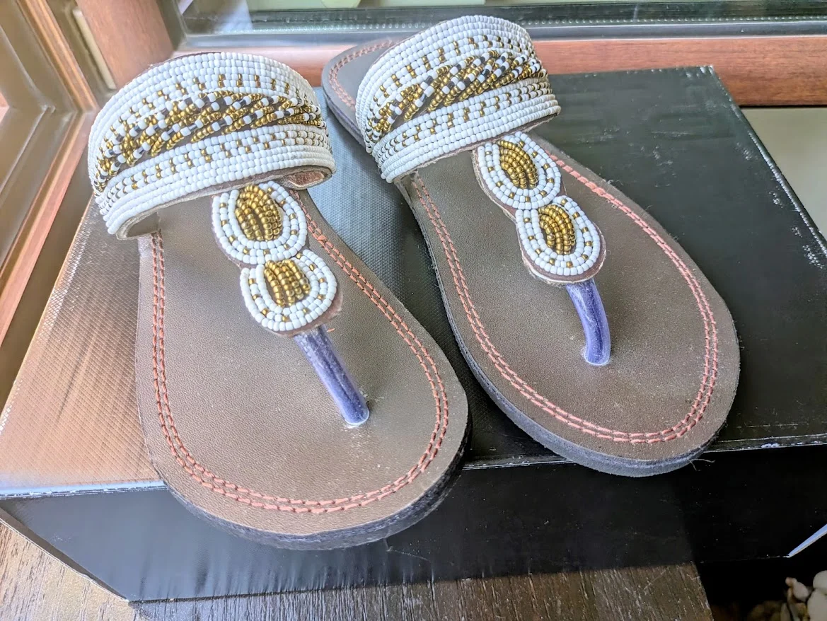 Papuče broj 39 sa Zanzibara ručni rad