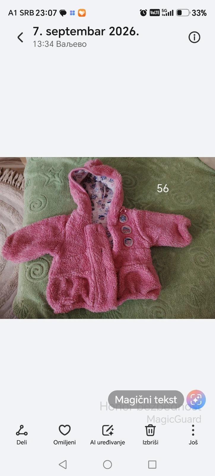 Za bebu jaknica 56