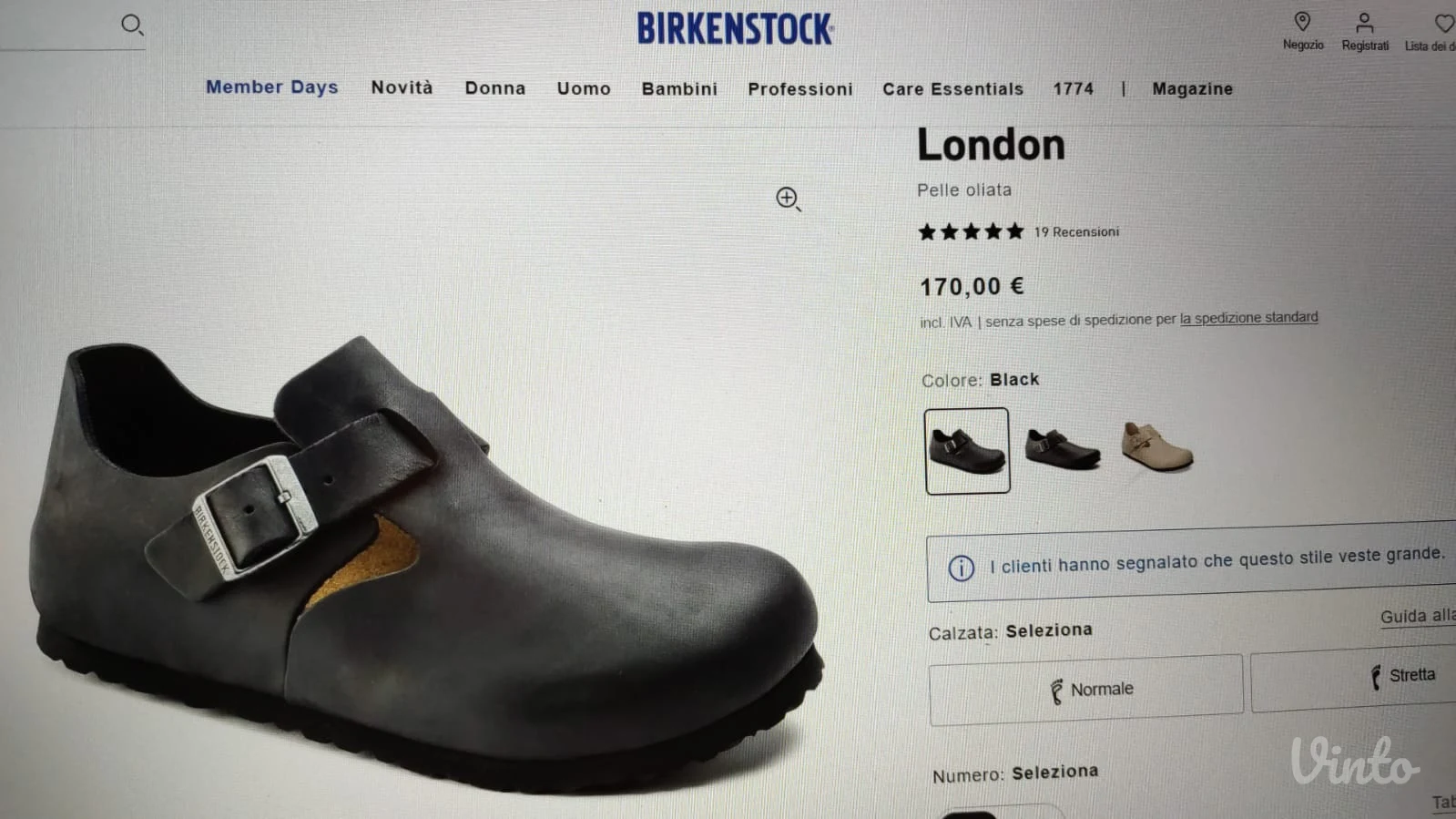 BIRKENSTOCK MOKASINE