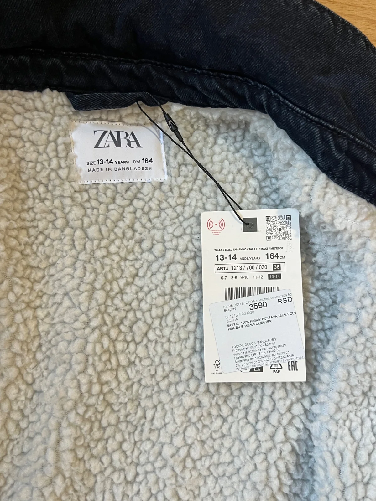 Zara teksas nova jakna za decake