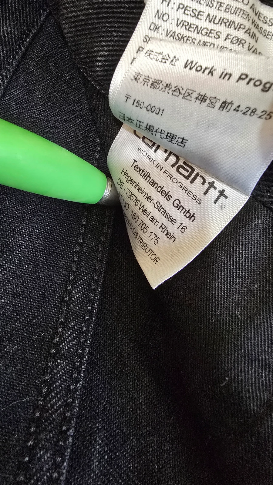Farmerke Carhartt WIP Washed Black Denim