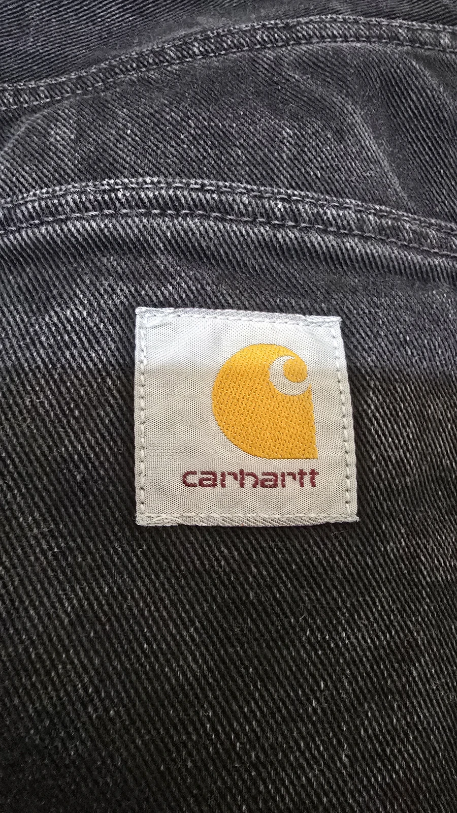 Farmerke Carhartt WIP Washed Black Denim