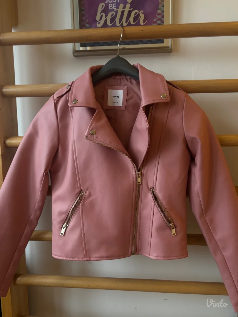 Sinsay roze kožna jakna
