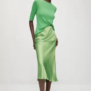 Massimo Dutti saten suknja